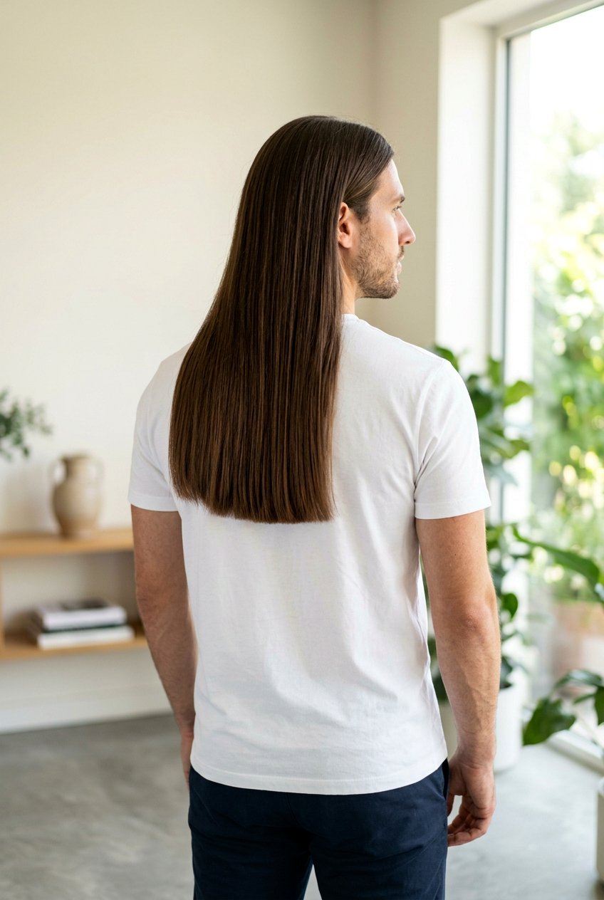 Long Straight Hair With Blunt Ends - 20 long straight hairstyles for men - 20 long straight hairstyles for men