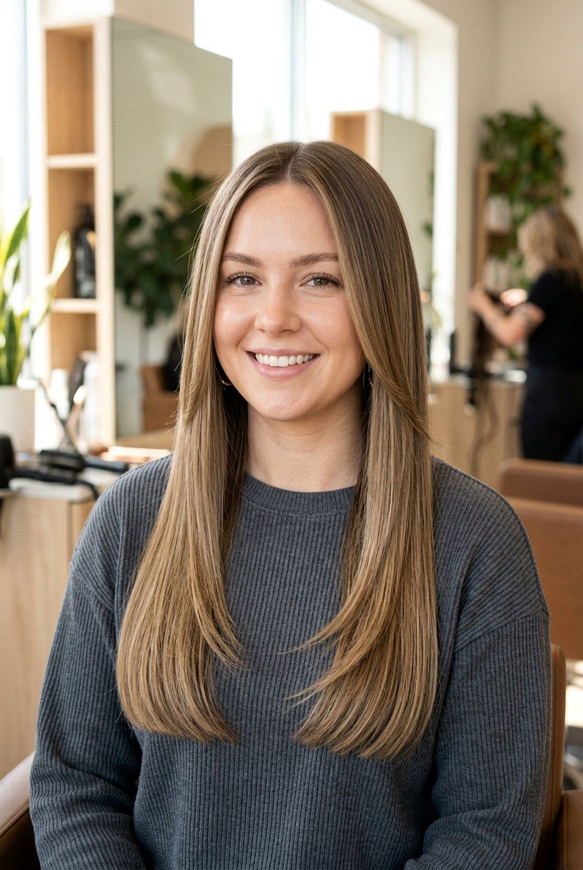 Long Straight Hair With Face Framing Layers For Round Face - 20 long straight haircut with face framing layers - 20 long straight haircut with face framing layers