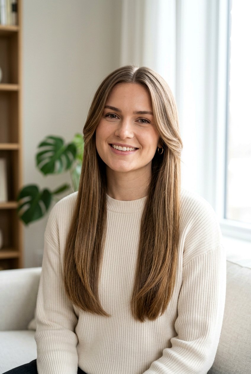 Long Straight Hair With Face Framing Layers For Square Face - 20 long straight haircut with face framing layers - 20 long straight haircut with face framing layers