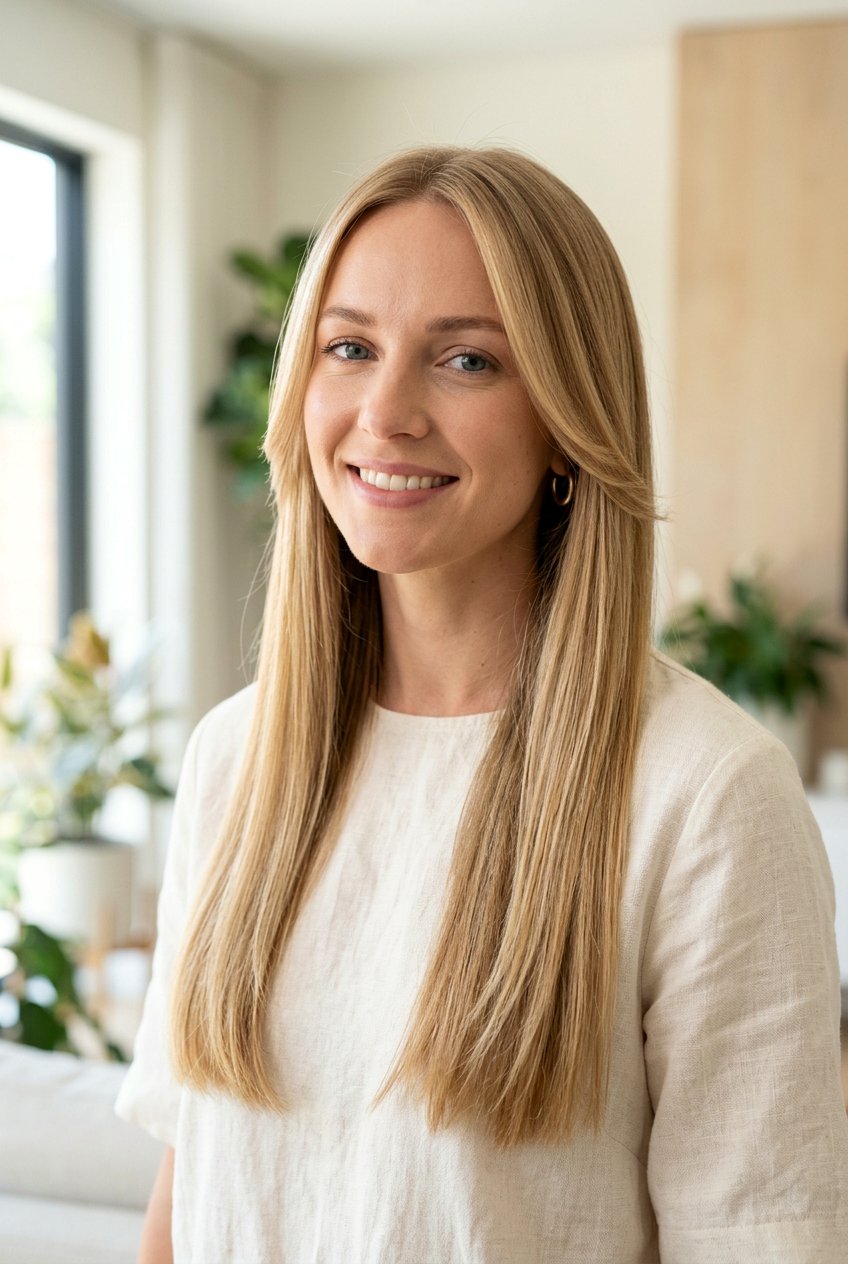 Long Straight Hair With Face Framing Layers - 20 straight hairstyles for long hair - 20 straight hairstyles for long hair