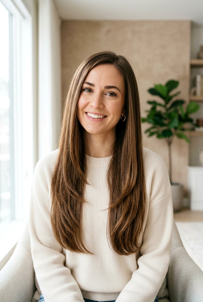 Long Straight Hair With Layers - 20 salon makeover hairstyles - 20 salon makeover hairstyles