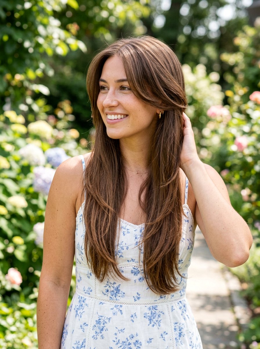 Long Straight Hair With Layers - 20 straight hairstyle ideas for women - 20 straight hairstyle ideas for women