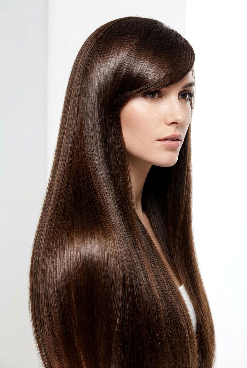 Long Straight Hair With Side Bangs - 20 haircuts for long straight hair - 20 haircuts for long straight hair