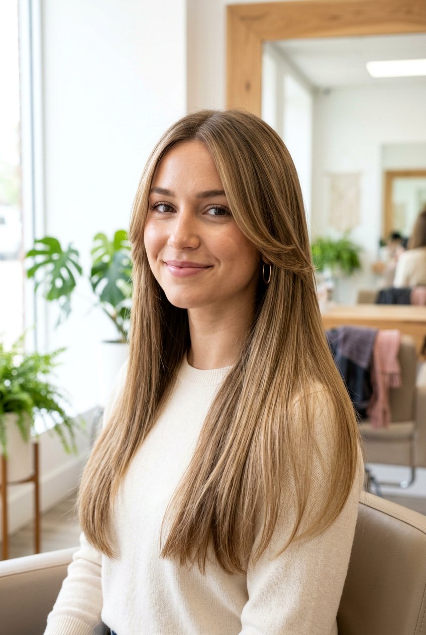 Long Straight Hair With Soft Face Framing Layers - 20 long straight haircut with face framing layers - 20 long straight haircut with face framing layers