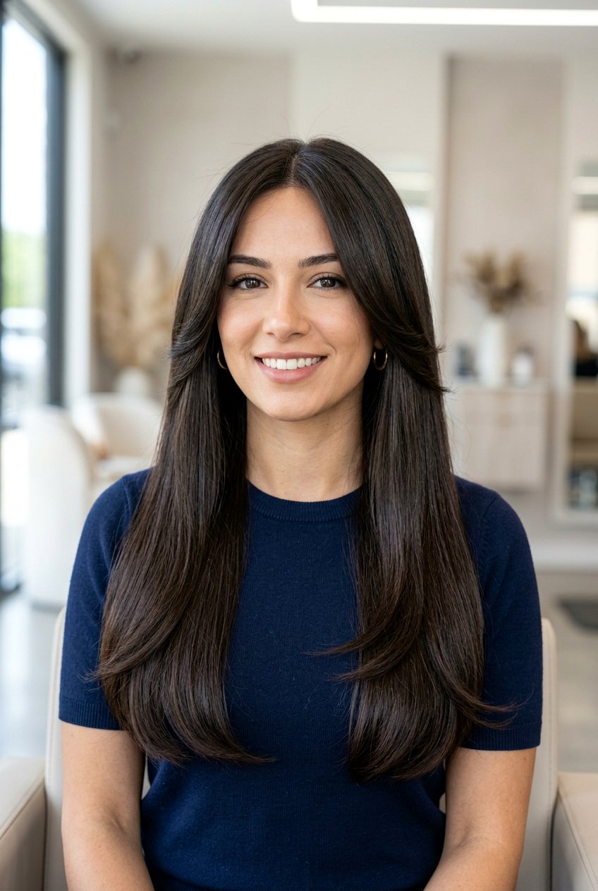 Long Straight Hair With Thick Face Framing Layers - 20 long straight haircut with face framing layers - 20 long straight haircut with face framing layers