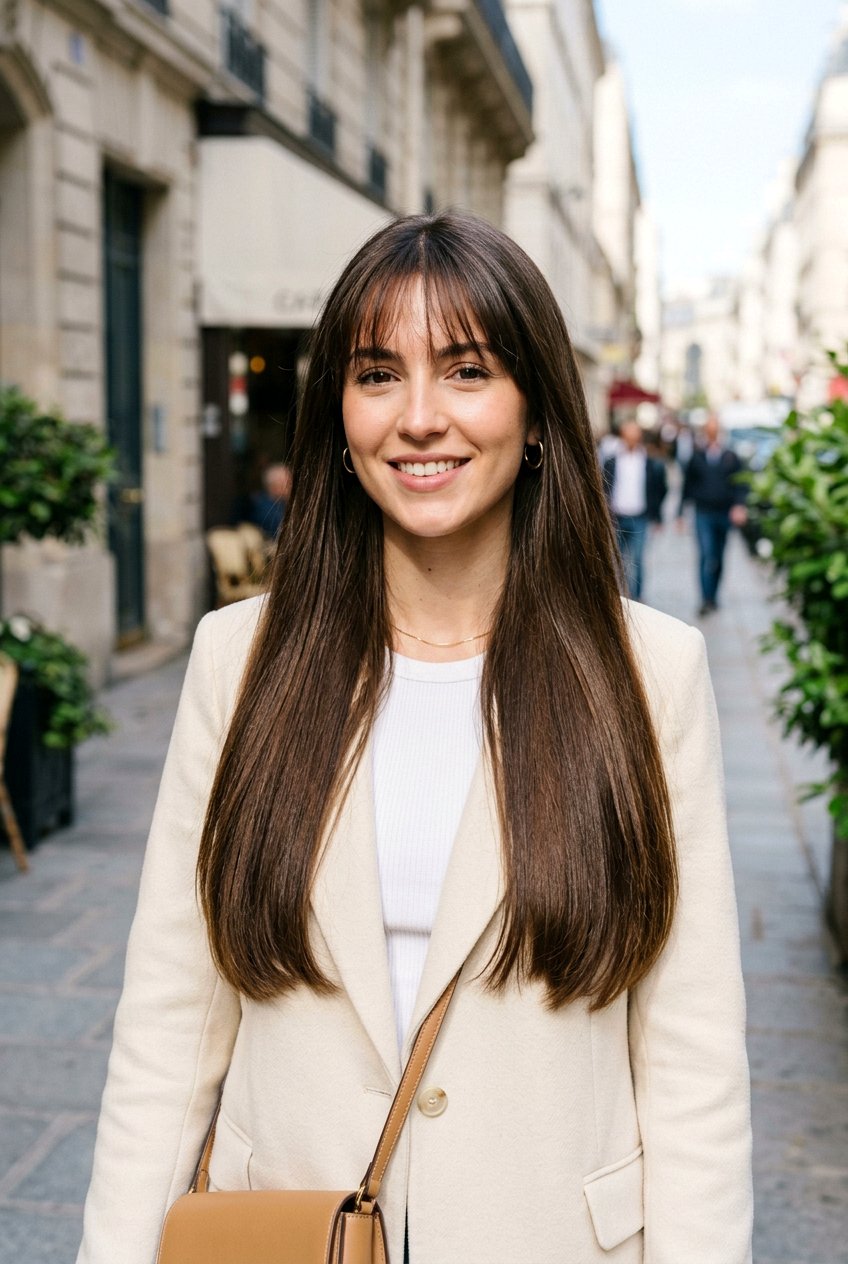 Long Straight Hair With Wispy Bangs - 20 long hair with wispy bangs - 20 long hair with wispy bangs