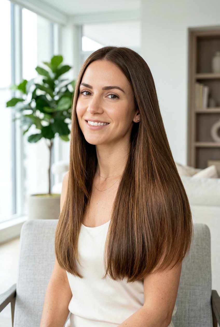 Long Straight Haircut With Invisible Layers - 20 long haircut with invisible layers - 20 long haircut with invisible layers