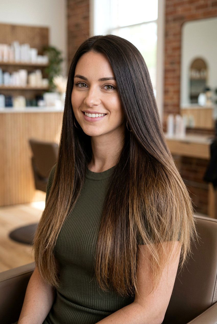 Long Straight Haircut With Thinned Ends For Thick Hair - 20 long straight haircut for thick hair - 20 long straight haircut for thick hair