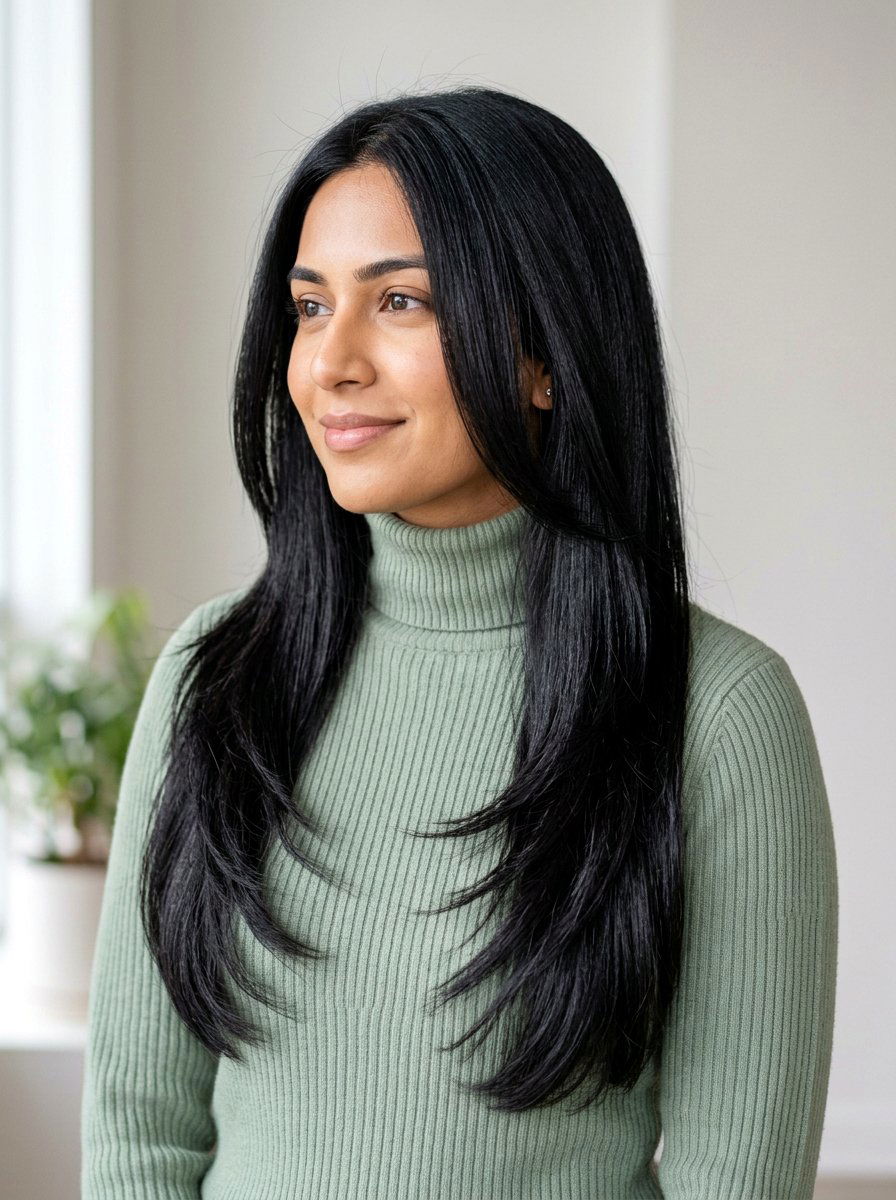 Long Straight Layers For Thick Hair - 20 sleek straight layers for long hair - 20 sleek straight layers for long hair