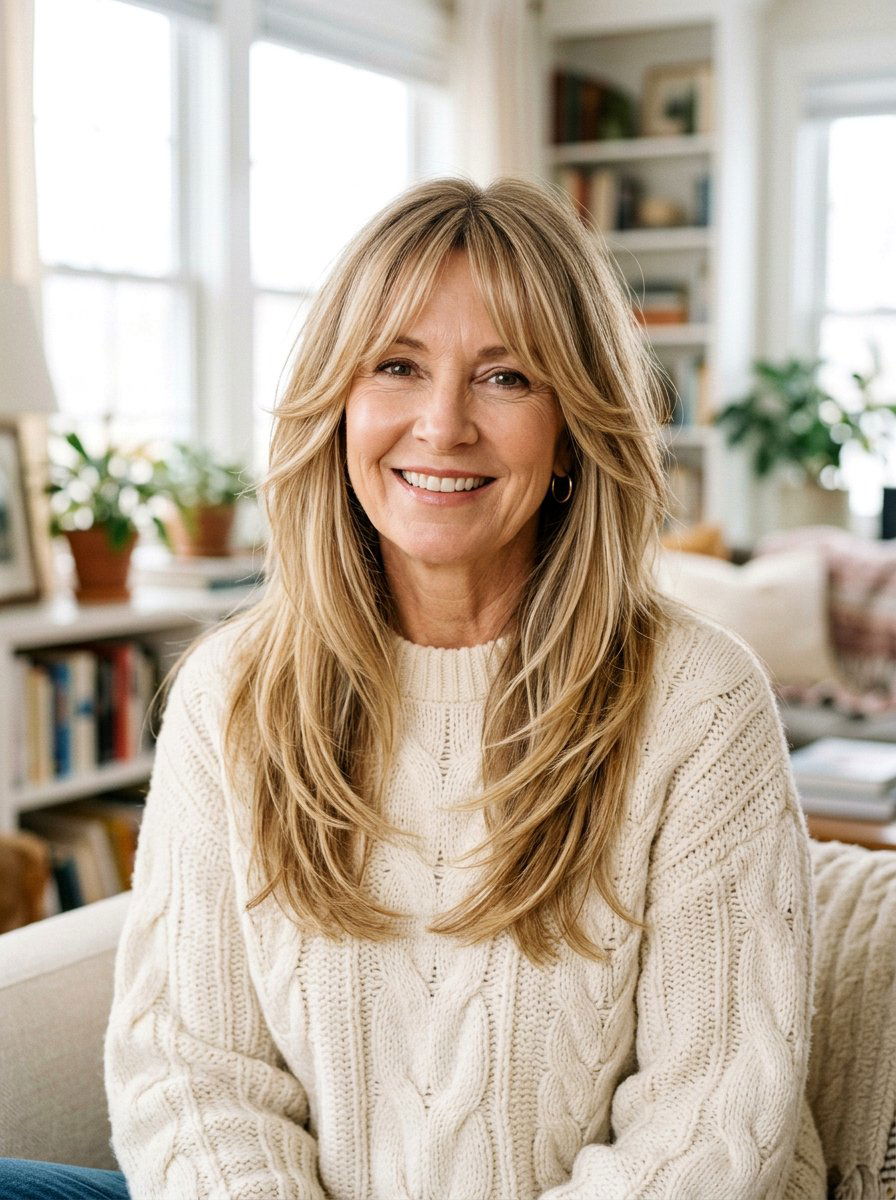 Long Straight Shag Haircut - 20 straight shag haircut for women over 50 - 20 straight shag haircut for women over 50