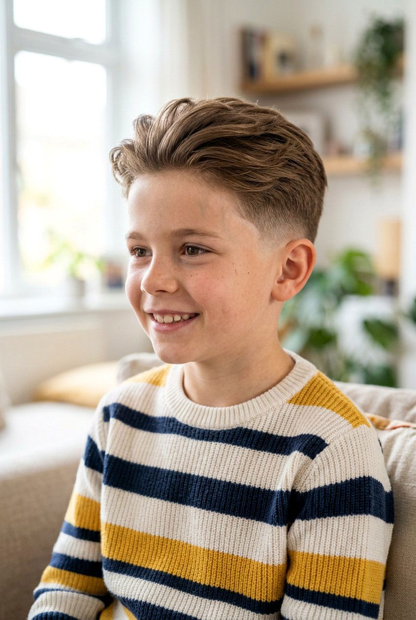Long Tapered Fade - 20 first haircut ideas for boys - 20 first haircut ideas for boys