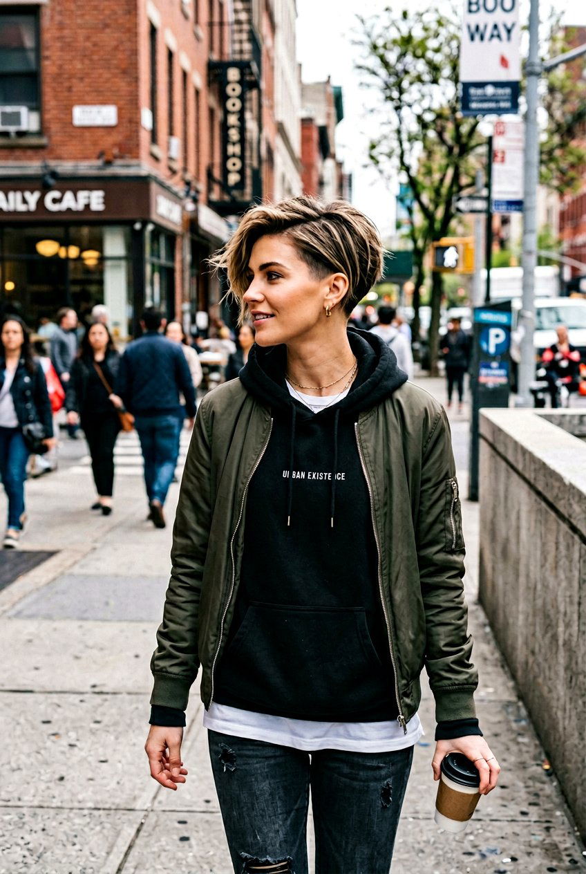 Long Tapered Pixie Haircut With Undercut Nape - 20 long tapered pixie haircut - 20 long tapered pixie haircut