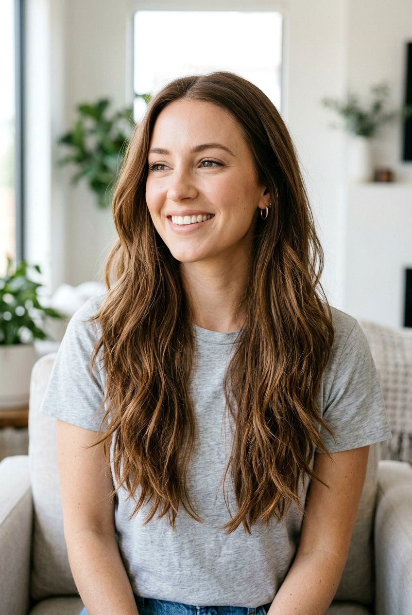 Long Textured Ends - 20 low maintenance haircut for long thick hair - 20 low maintenance haircut for long thick hair