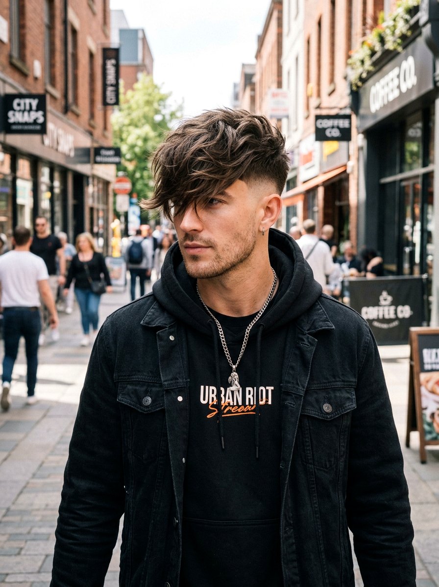 Long Textured Fringe With Taper Fade - 20 textured fringe with taper fade - 20 textured fringe with taper fade