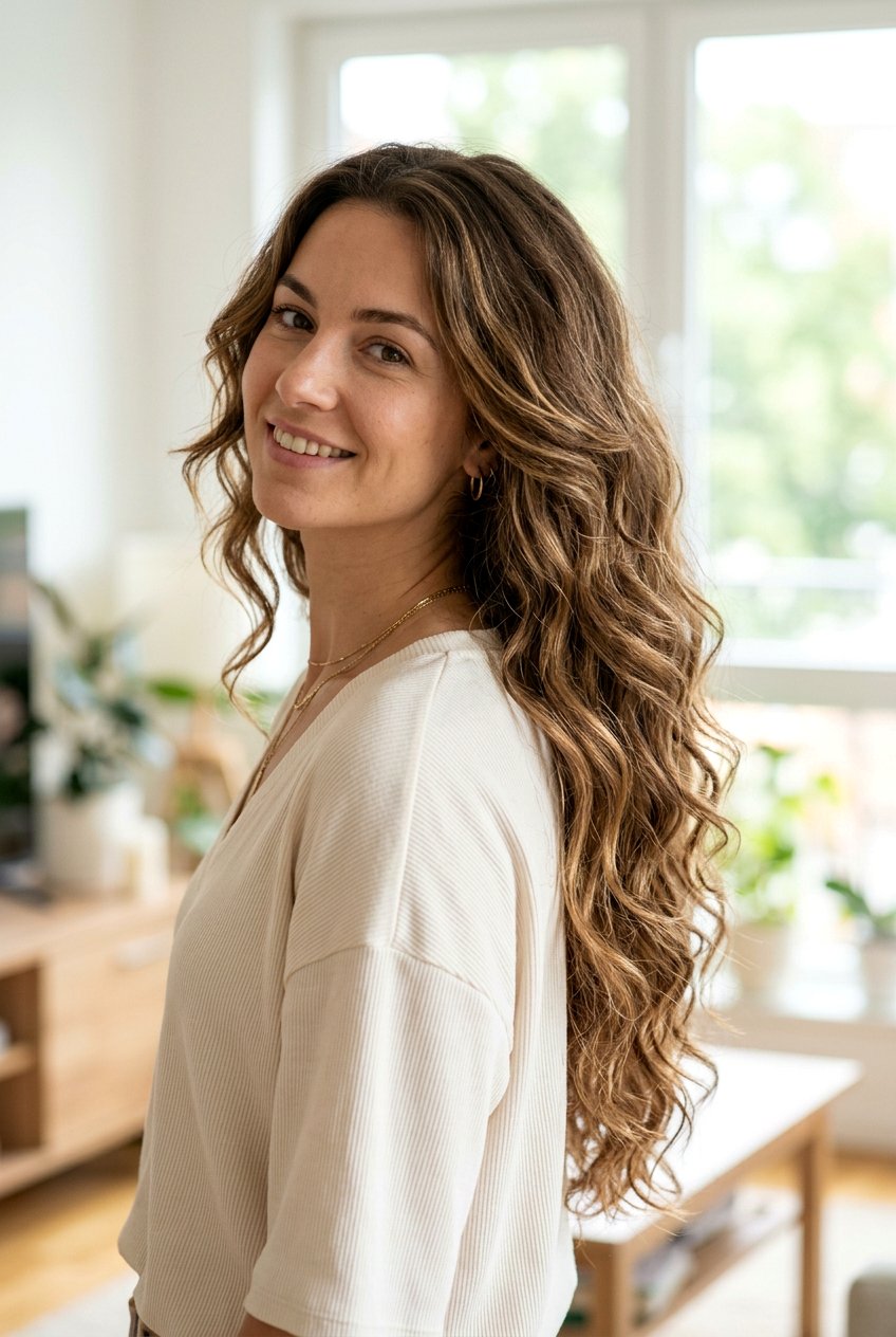 Long Thick Hair with Layers and Wavy Texture - 20 long wavy layers for thick hair - 20 long wavy layers for thick hair