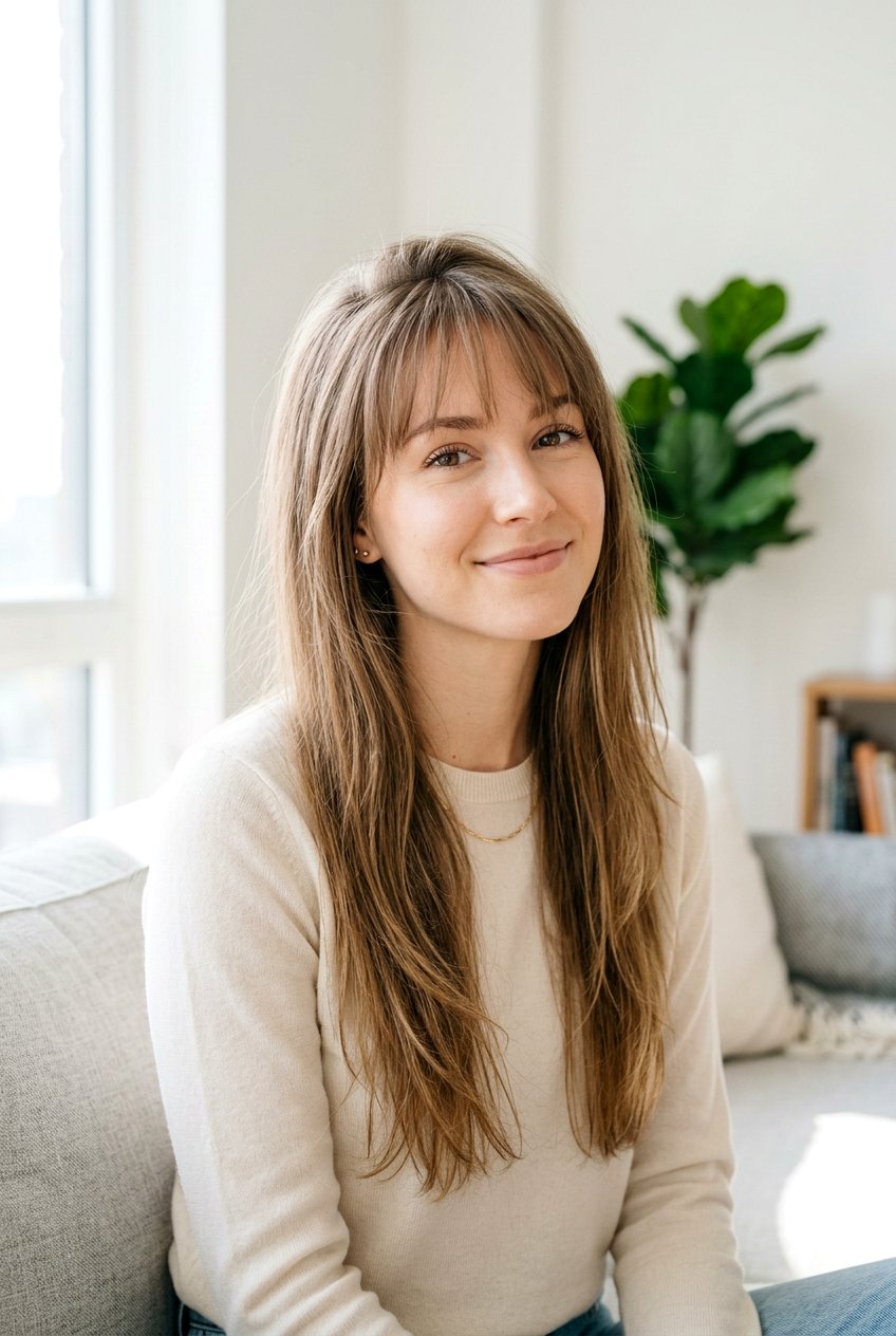 Long Thin Hair With Wispy Bangs - 20 long hair with wispy bangs - 20 long hair with wispy bangs