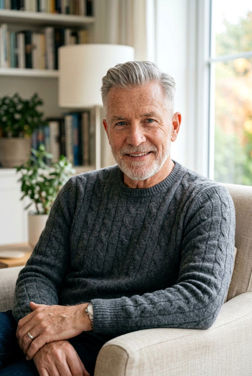 Long Top Crew Cut - 20 neat crew cut for older men - 20 neat crew cut for older men