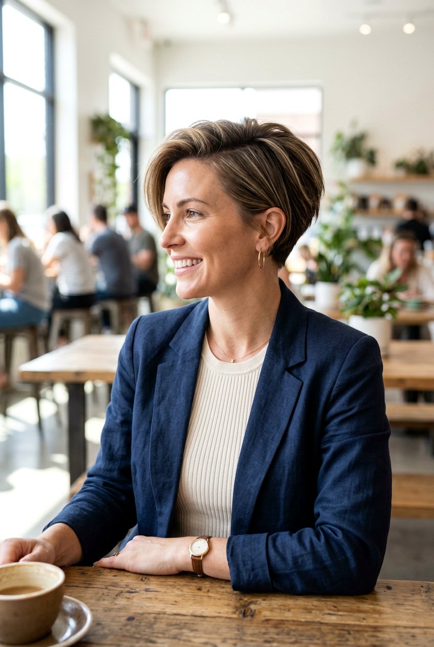 Long Top Pixie With Stacked Back - 20 pixie with stacked back - 20 pixie with stacked back