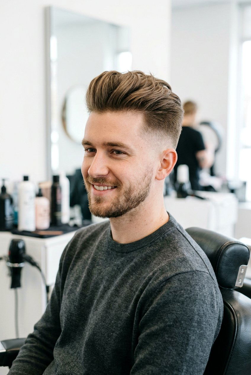 Long Top Short Sides - 20 hairstyles for men with thin hair - 20 hairstyles for men with thin hair