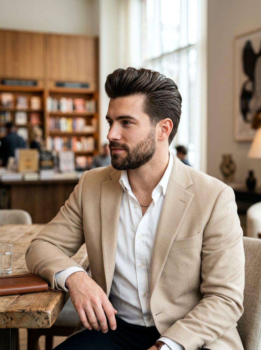 Long Trim Pompadour - 20 pompadour haircut for medium hair men - 20 pompadour haircut for medium hair men