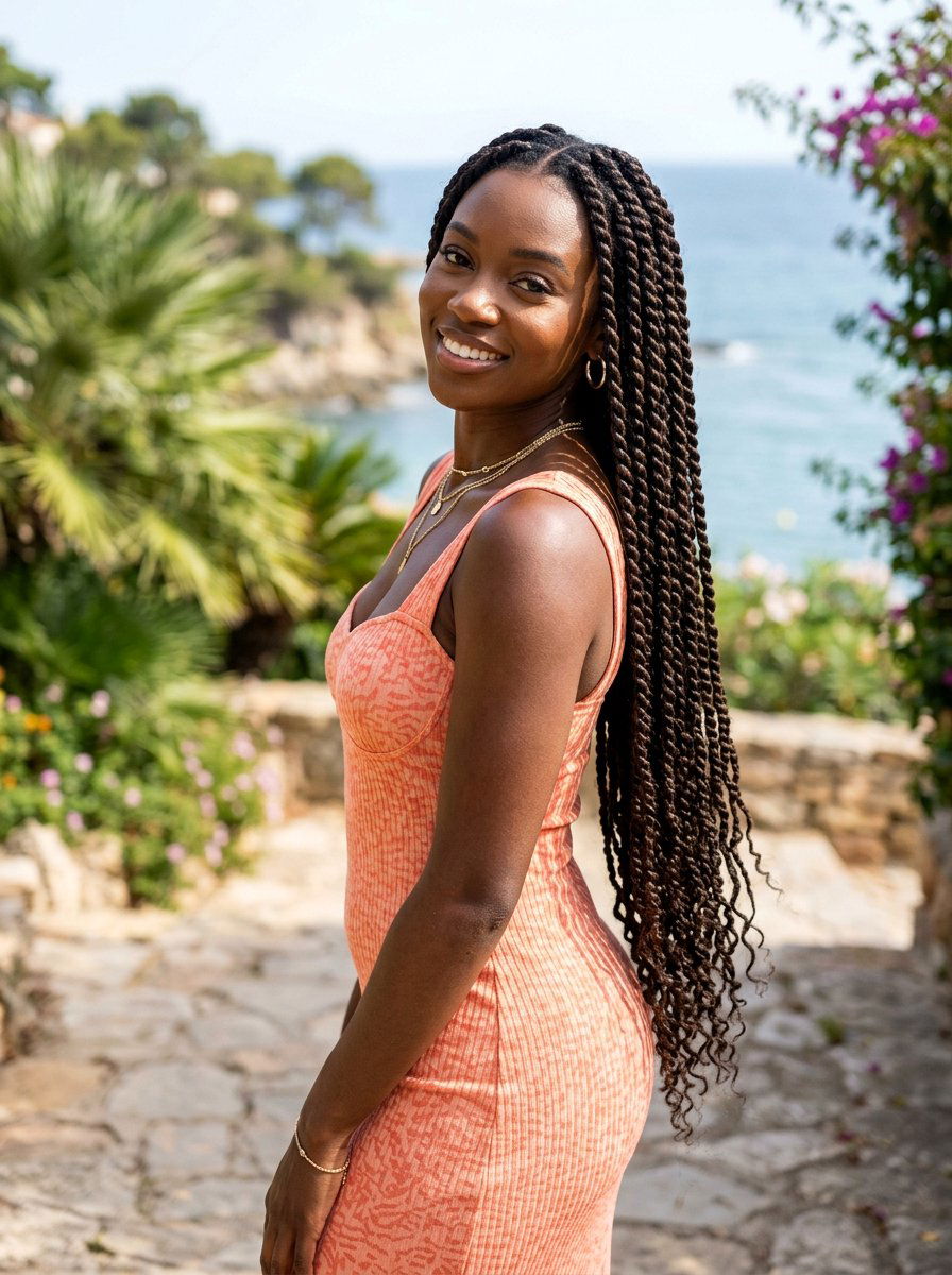 Long Two Strand Twists Extensions - 20 two strand twists for black women - 20 two strand twists for black women