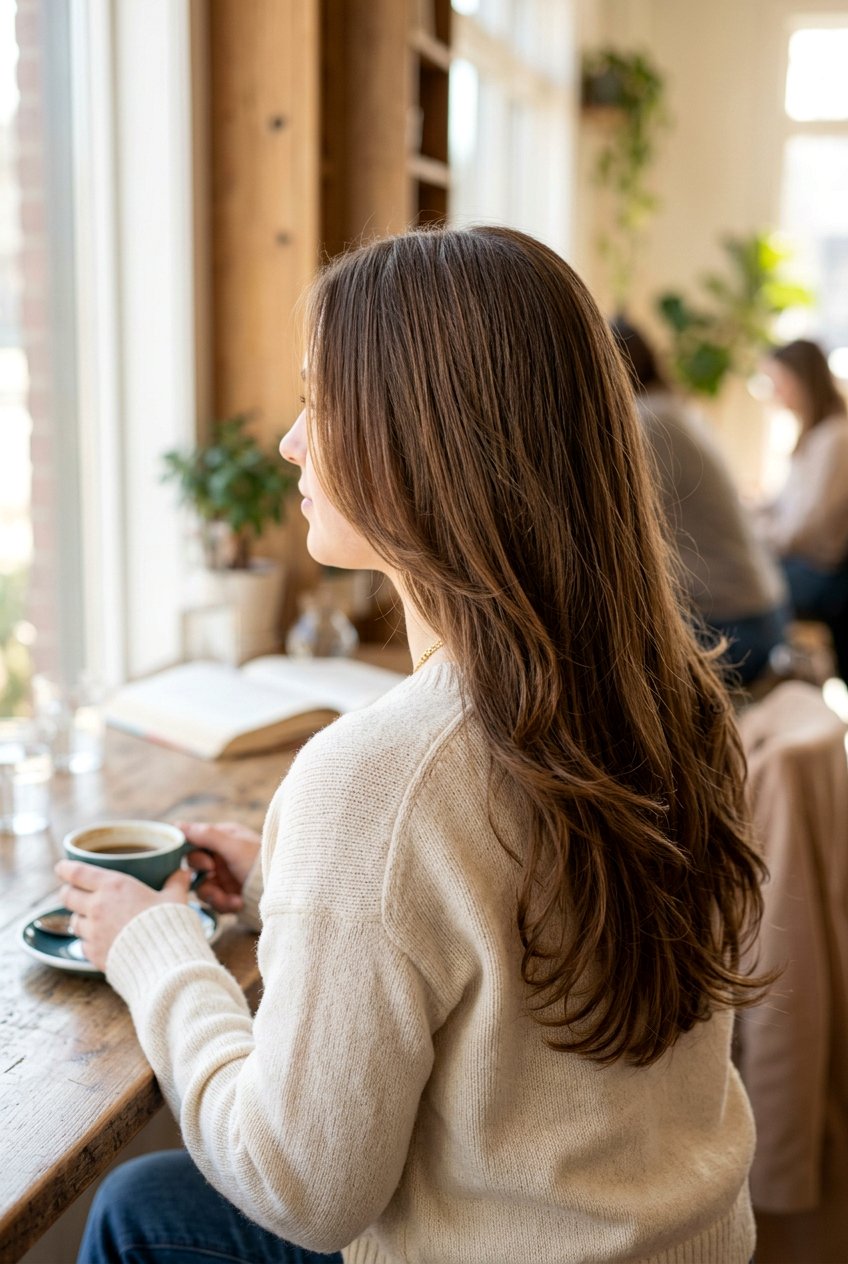 Long U Cut Hair With Center Part - 20 long haircut with center part - 20 long haircut with center part