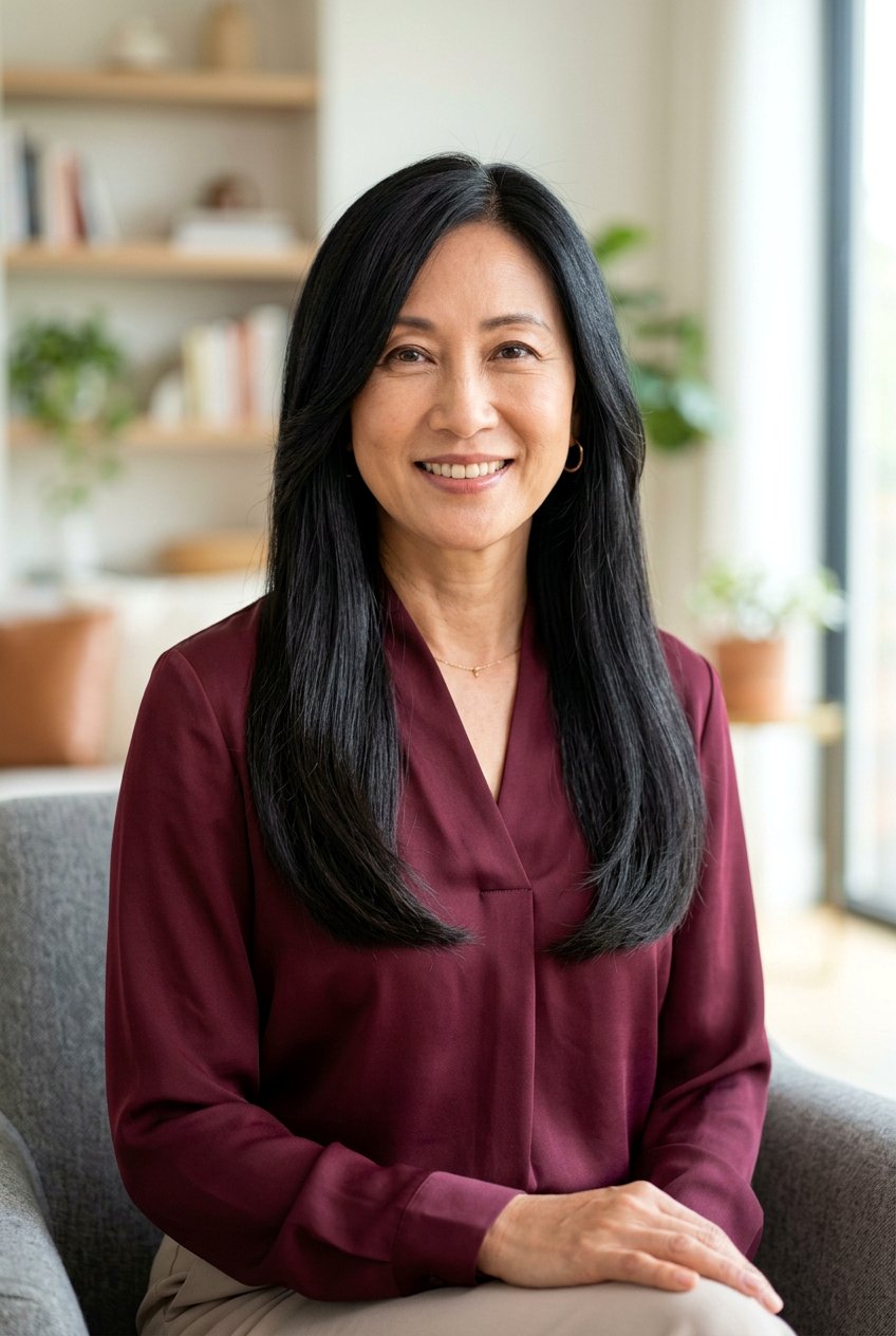 Long U Cut Haircut - 20 long haircut for women over 50 - 20 long haircut for women over 50