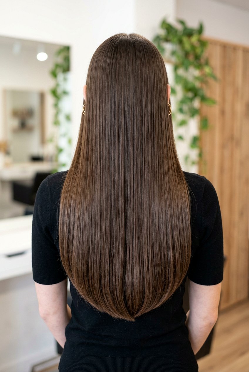 Long U Cut - 20 haircuts for long straight hair - 20 haircuts for long straight hair