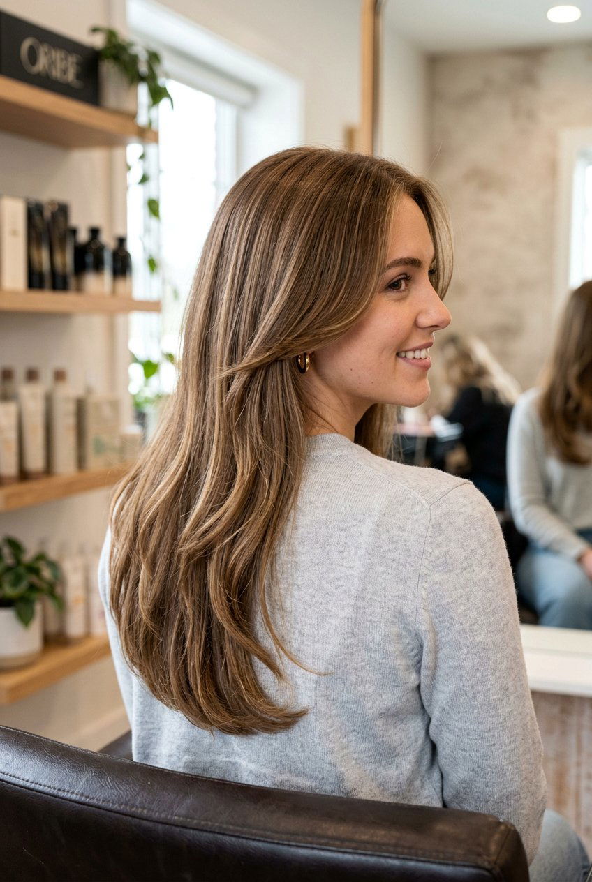 Long U cut hair - 20 long haircuts for round faces - 20 long haircuts for round faces