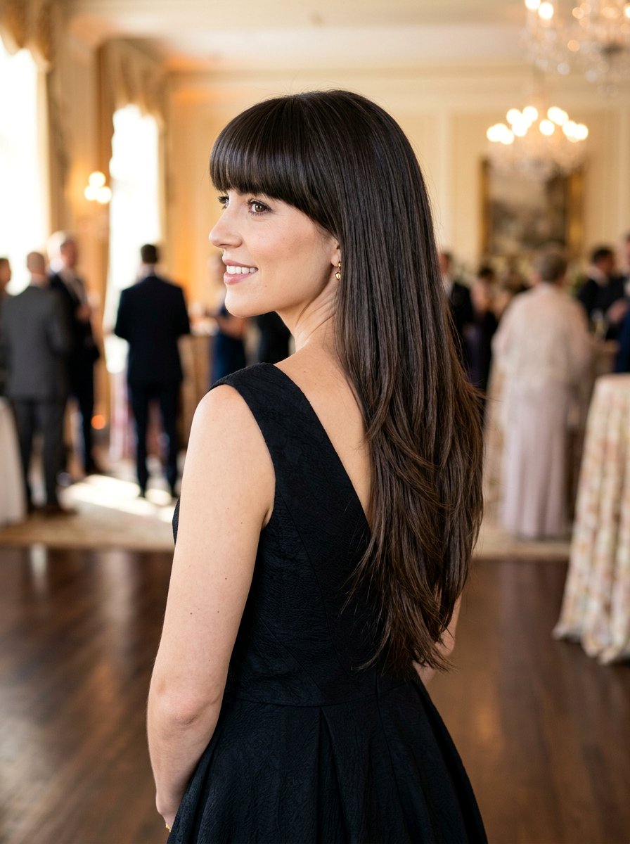 Long V Cut Hair With Bangs - 20 cute long haircut ideas with bangs - 20 cute long haircut ideas with bangs