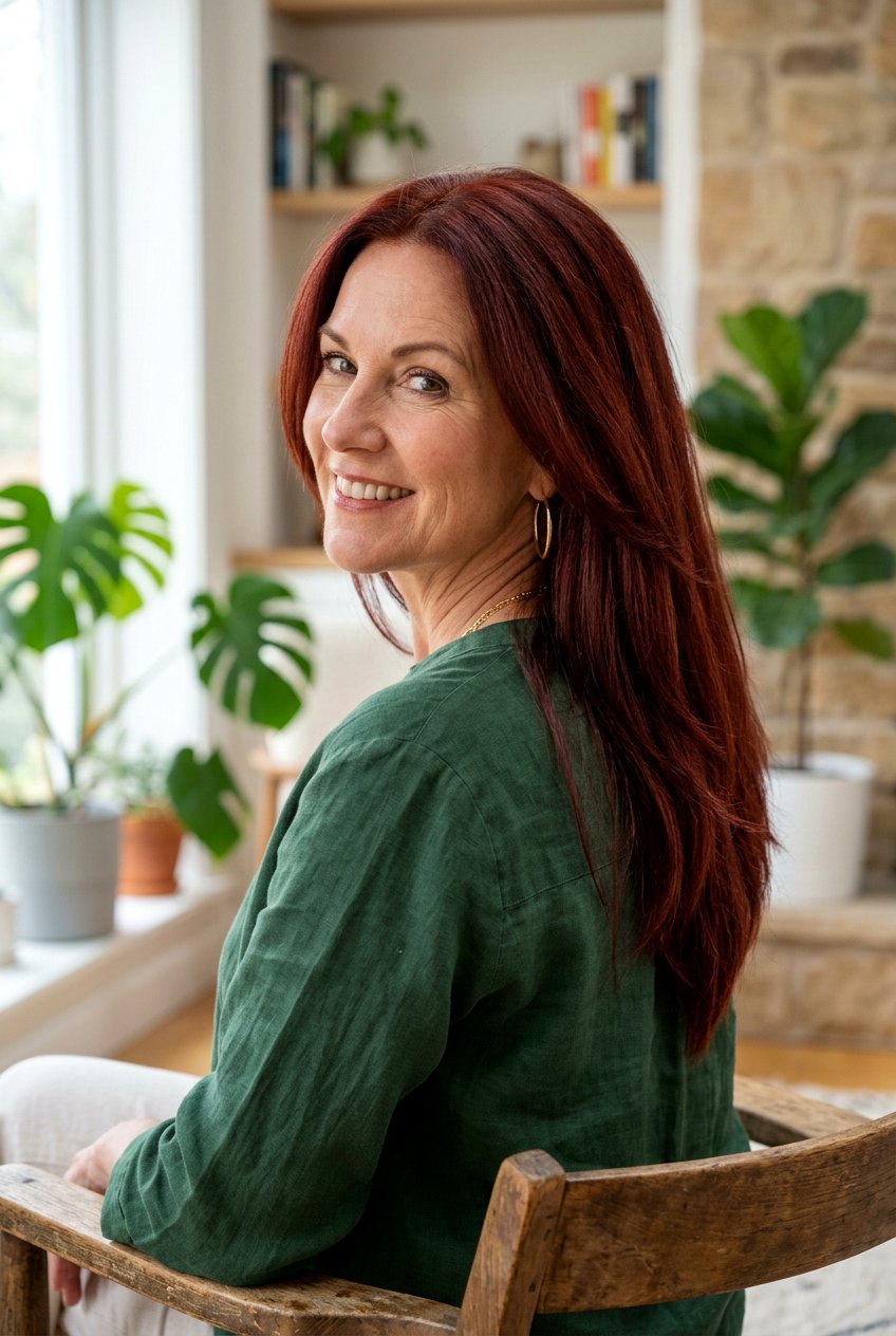 Long V Cut Haircut - 20 long haircut for women over 50 - 20 long haircut for women over 50