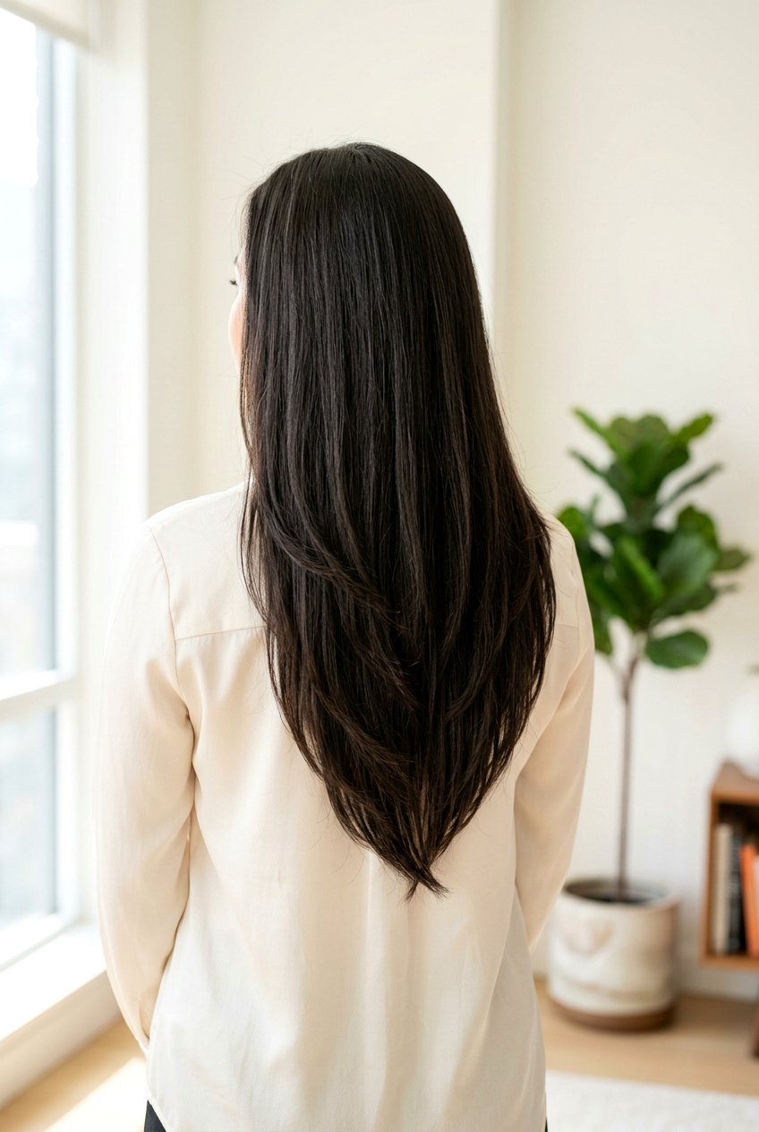 Long V Cut Layered Haircut - 20 glamorous long haircut with layers - 20 glamorous long haircut with layers