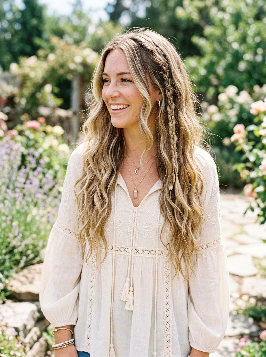 Long Wavy Haircut With Boho Waves - 20 romantic wavy haircut for long hair - 20 romantic wavy haircut for long hair