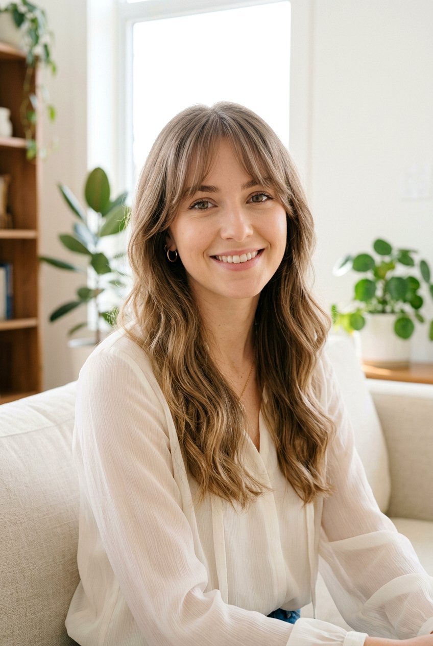 Long Wavy Haircut With Curtain Bangs For Fine Hair - 20 long wavy haircut with curtain bangs - 20 long wavy haircut with curtain bangs