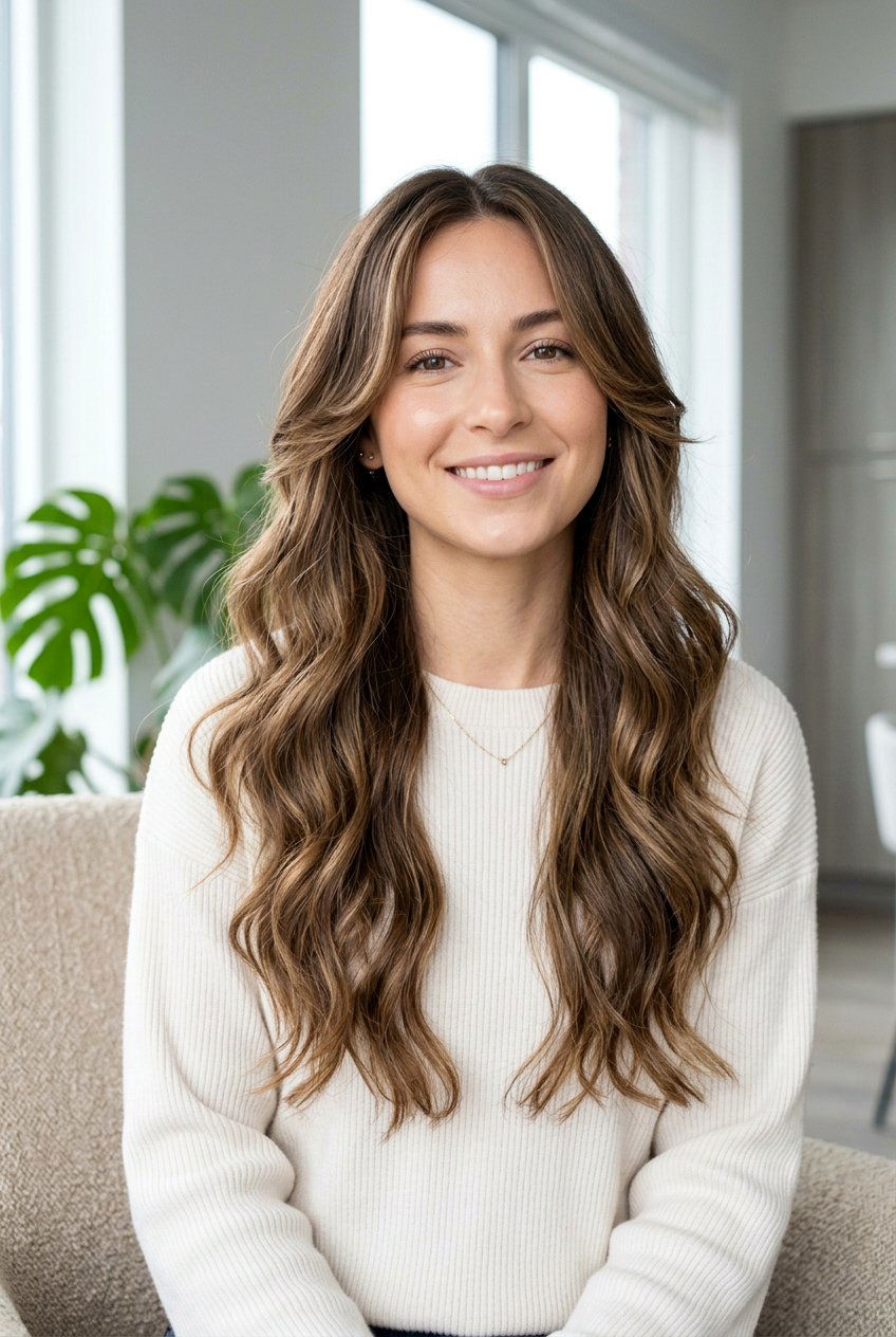 Long Wavy Haircut With Face Framing Layers - 20 long haircut for naturally wavy hair - 20 long haircut for naturally wavy hair