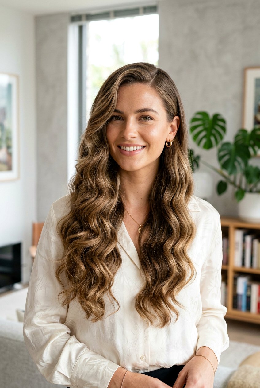 Long Wavy Haircut With Side Part - 20 long haircut for naturally wavy hair - 20 long haircut for naturally wavy hair