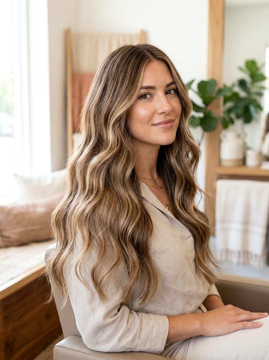 Long Wavy Haircut With Soft Layers And Highlights - 20 soft wave haircut for long hair - 20 soft wave haircut for long hair