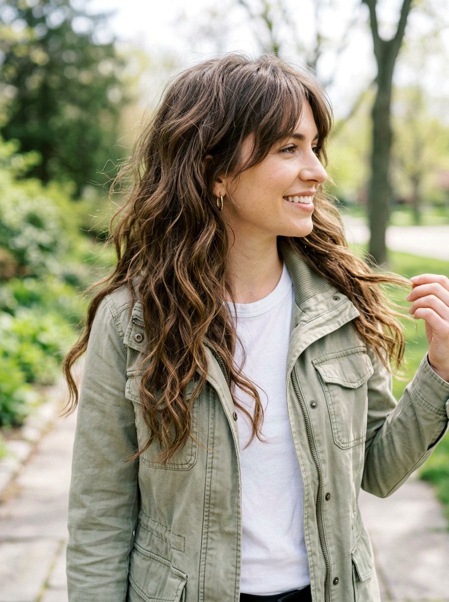 Long Wavy Haircut With Soft Shag Layers - 20 romantic wavy haircut for long hair - 20 romantic wavy haircut for long hair