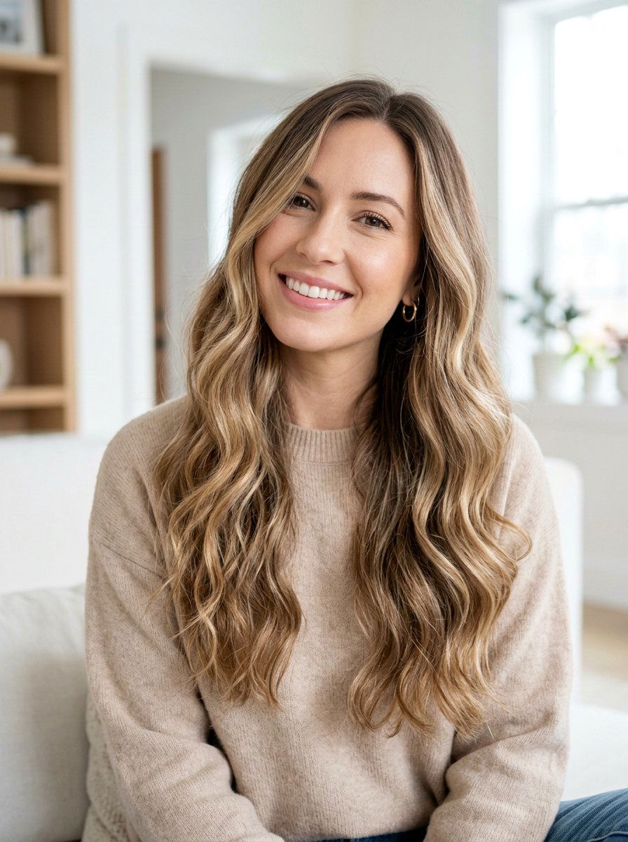 Long Wavy Haircut With Subtle Highlights - 20 romantic wavy haircut for long hair - 20 romantic wavy haircut for long hair