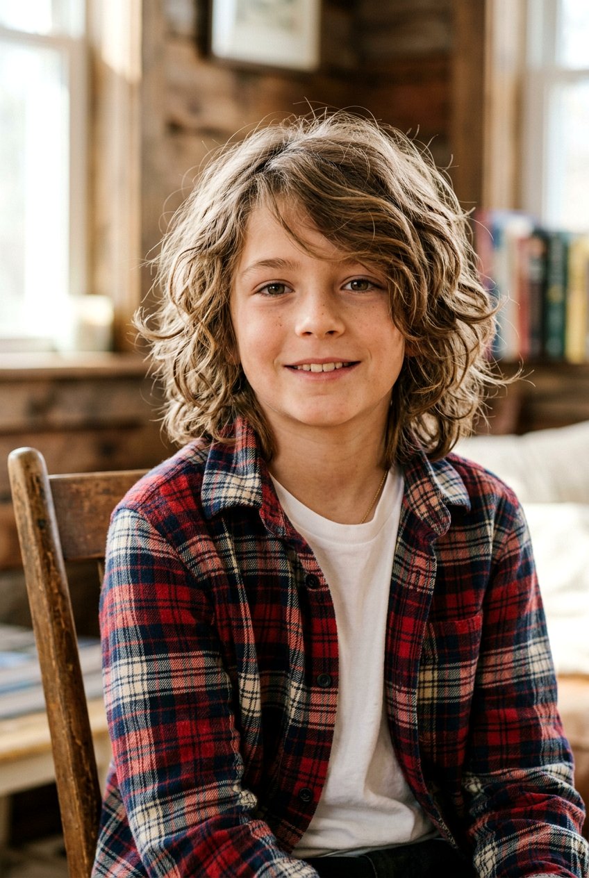 Long Wavy Shag - 20 boys haircut for curly wavy hair - 20 boys haircut for curly wavy hair