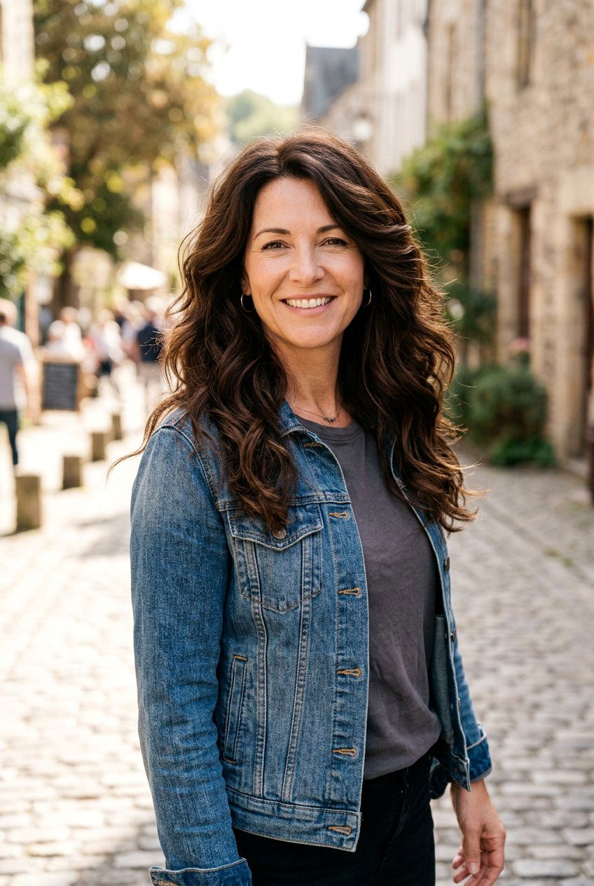 Long Wolf Cut With Soft Layers - 20 wolf cut for women over 40 - 20 wolf cut for women over 40