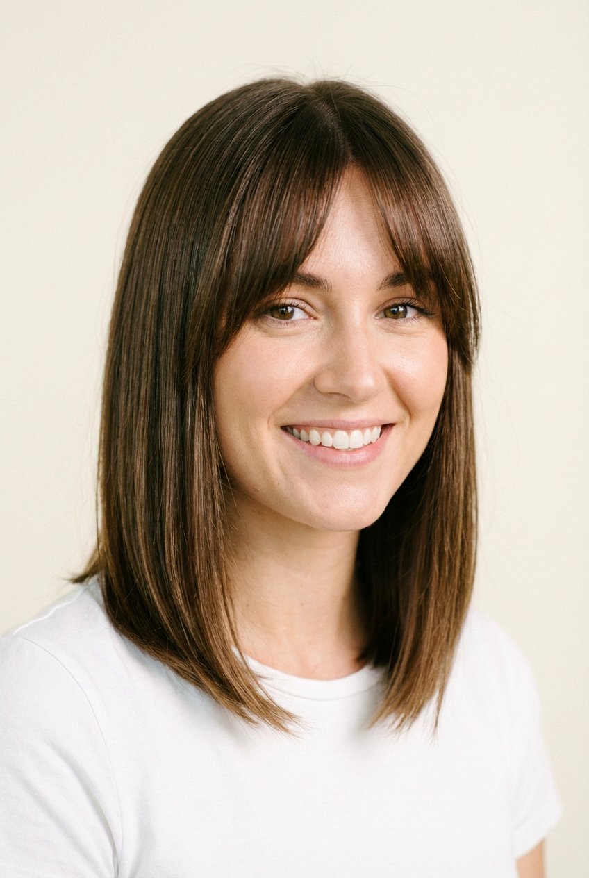 Long bob with curtain bangs - 20 medium length hairstyles for women - 20 medium length hairstyles for women