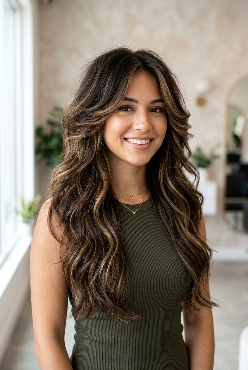 Long butterfly haircut - 20 long haircuts for round faces - 20 long haircuts for round faces