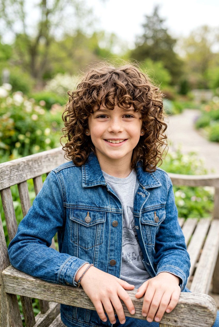 Long curly shag for boys - 20 little boy curly shag haircut - 20 little boy curly shag haircut