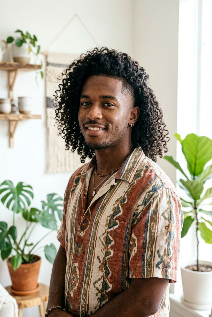 Long curly taper fade - 20 curly taper fade for men - 20 curly taper fade for men