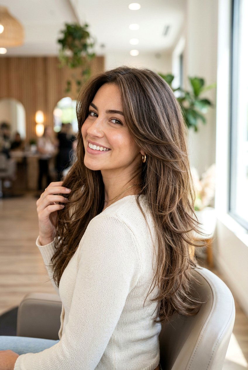 Long feather cut for thick hair - 20 feather cut for long hair - 20 feather cut for long hair