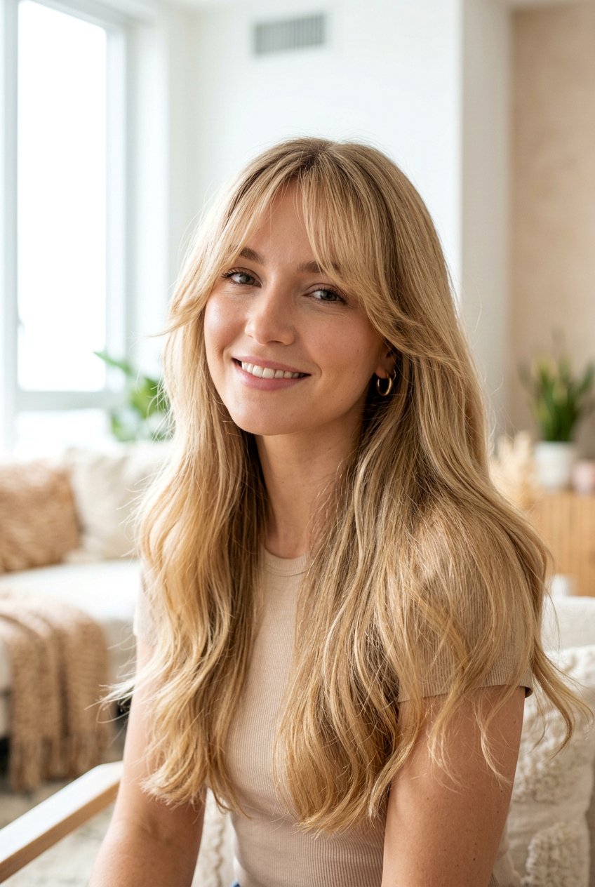 Long fine hair with curtain bangs - 20 long haircuts with curtain bangs - 20 long haircuts with curtain bangs