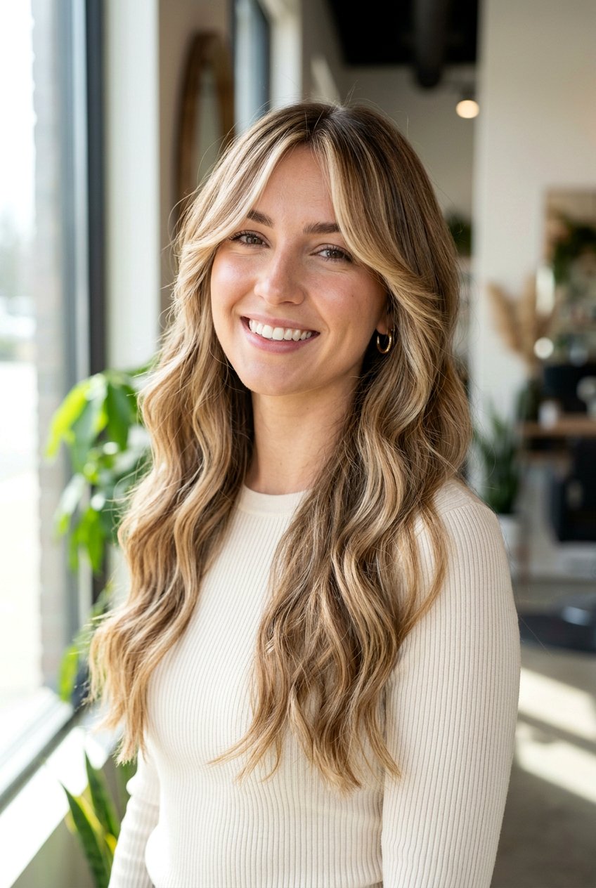 20 Stunning Long Haircuts with Curtain Bangs to Try Today