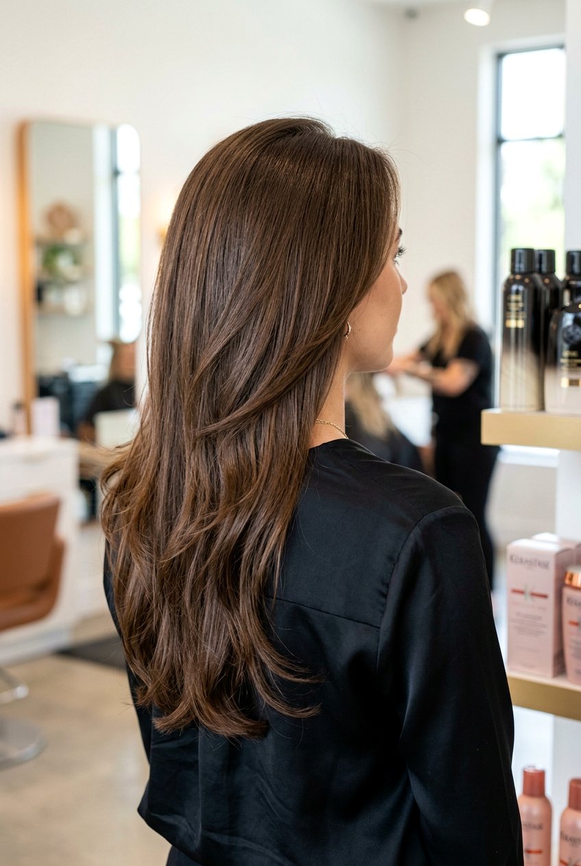 Long hair with internal layers - 20 long haircuts for round faces - 20 long haircuts for round faces