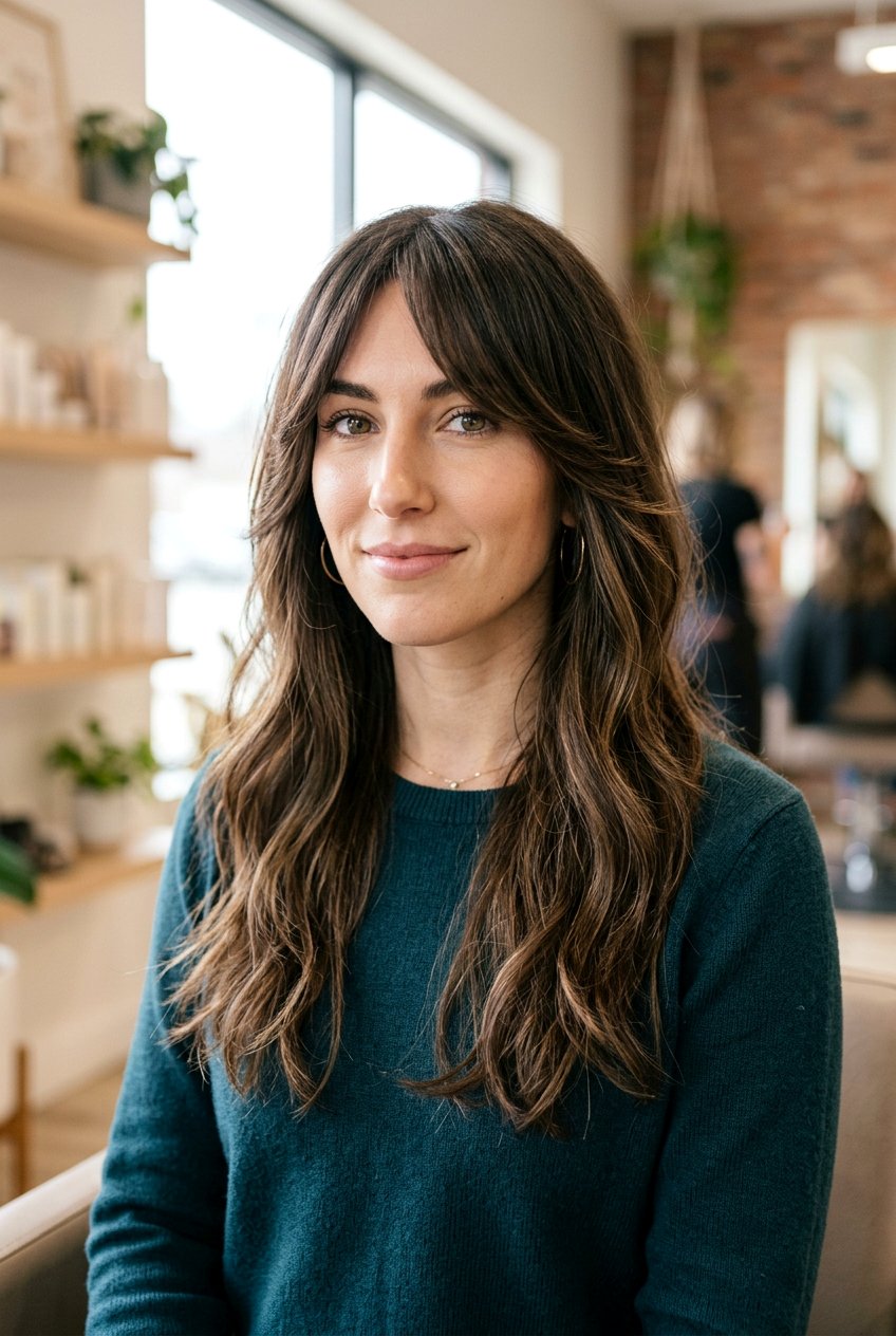 Long layered bangs for long face - 20 bangs for long face - 20 bangs for long face